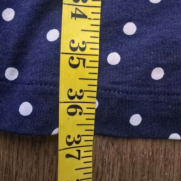 Boden Women's US 6P Navy Blue Polka Dot Short Sleeve Shirt Dress Belted *Flaw - Picture 16 of 16